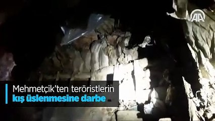 Mehmetçik'ten teröristlerin kış üslenmesine darbe