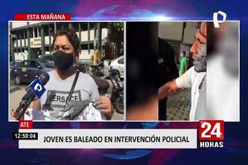 Joven herido de bala en Ate: Policía acusado se encuentra detenido en la Depincri