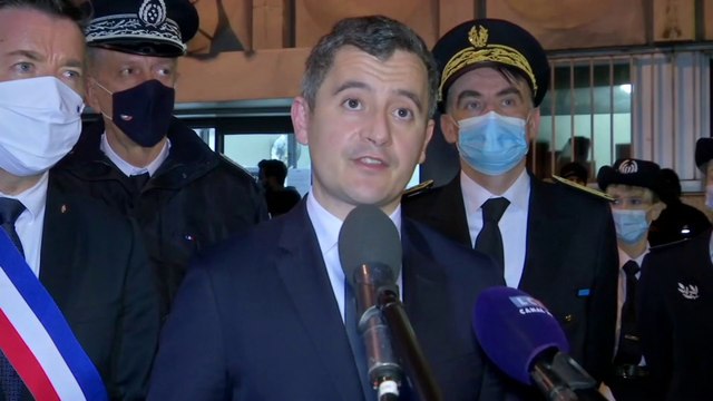 Gérald Darmanin à Poissy: S’attaquer à des policiers, c’est s’attaquer à la République