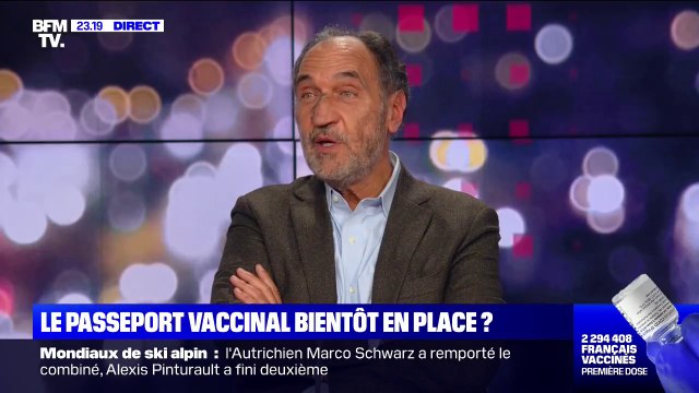 Dr Sebbag sur l'idée d'un passeport vaccinal: Le document sanitaire me fait extrêmement peur