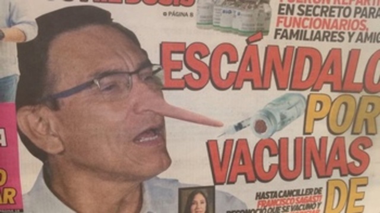 El "Vacunagate" exhibe argumentos de una crisis entre los peruanos y sus líderes políticos