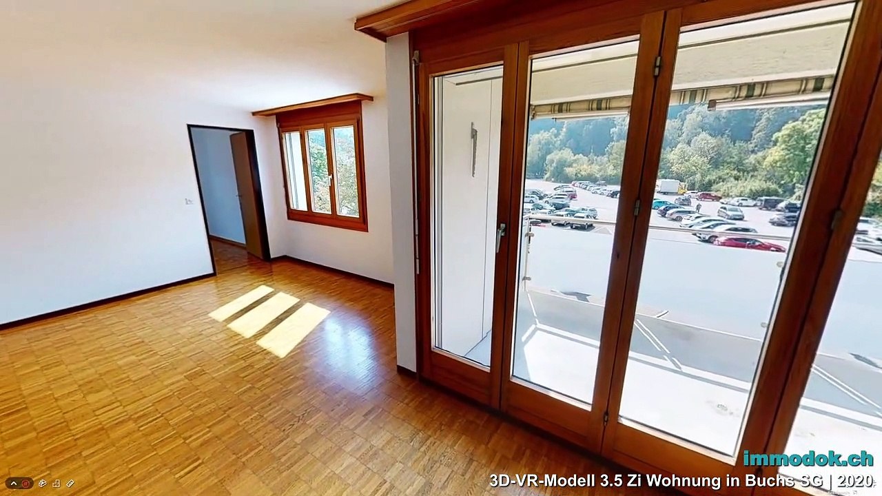 Interaktiver Matterport Space einer Mietwohnung in Buchs SG