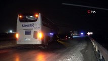 Kırıkkale-Kayseri karayolunda 15 araçlı zincirleme trafik kazası
