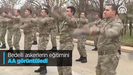 Bedelli askerlerin eğitimini AA görüntüledi