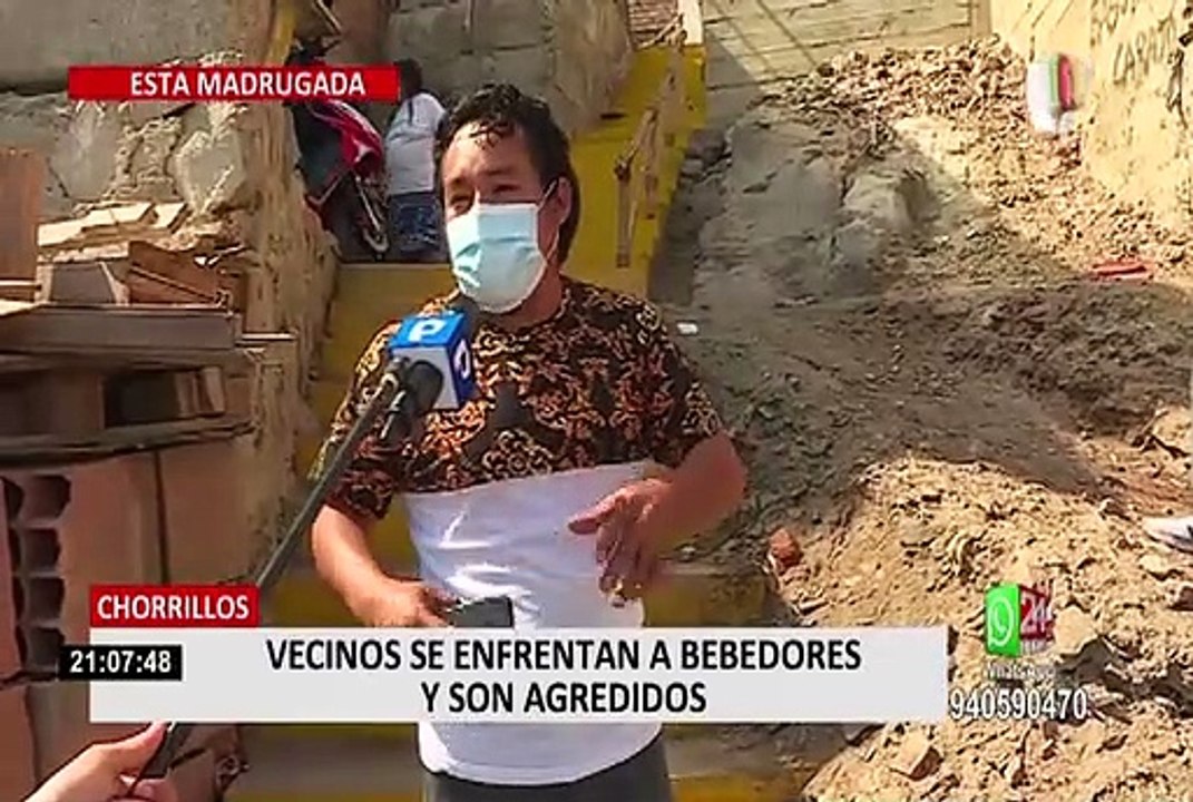 Chorrillos: vecinos denuncian a sujetos por beber y orinar en la calle