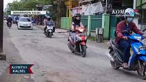 Jalan Rusak Akibat Banjir, Bahaya Mengancam Pengendara yang Melintas