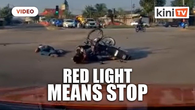 'Why don't motorcyclists stop at traffic lights?'