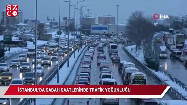 İstanbul'da sabah saatlerinde trafik yoğunluğu