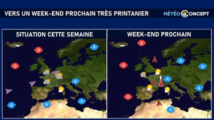 Ambiance de plus en plus printanière à partir du week-end prochain