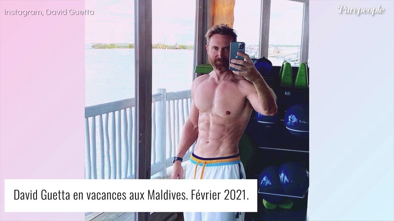 David et Cathy Guetta inséparables : lui musclé en short, elle canon en bikini...