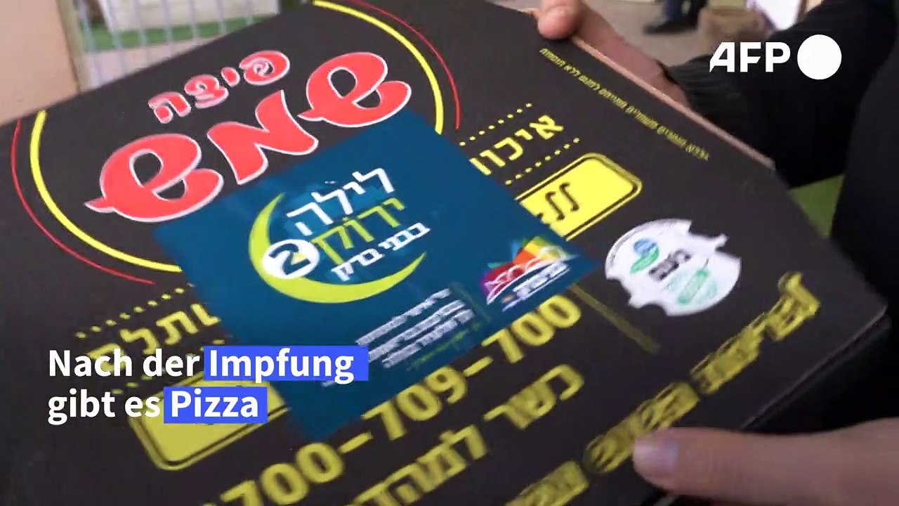 Israel: Pizza als Belohnung für Corona-Impfung