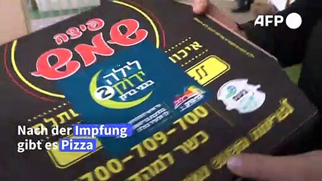 Israel: Pizza als Belohnung für Corona-Impfung