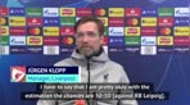 Klopp accepts Leipzig tie is '50-50' prospect