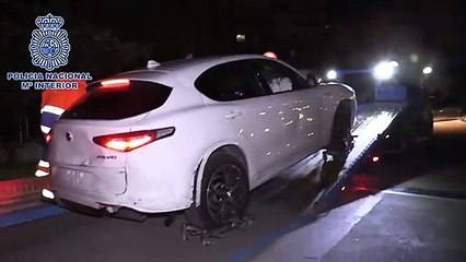 Vehículos embestidos durante la persecución a 'El Piojo'