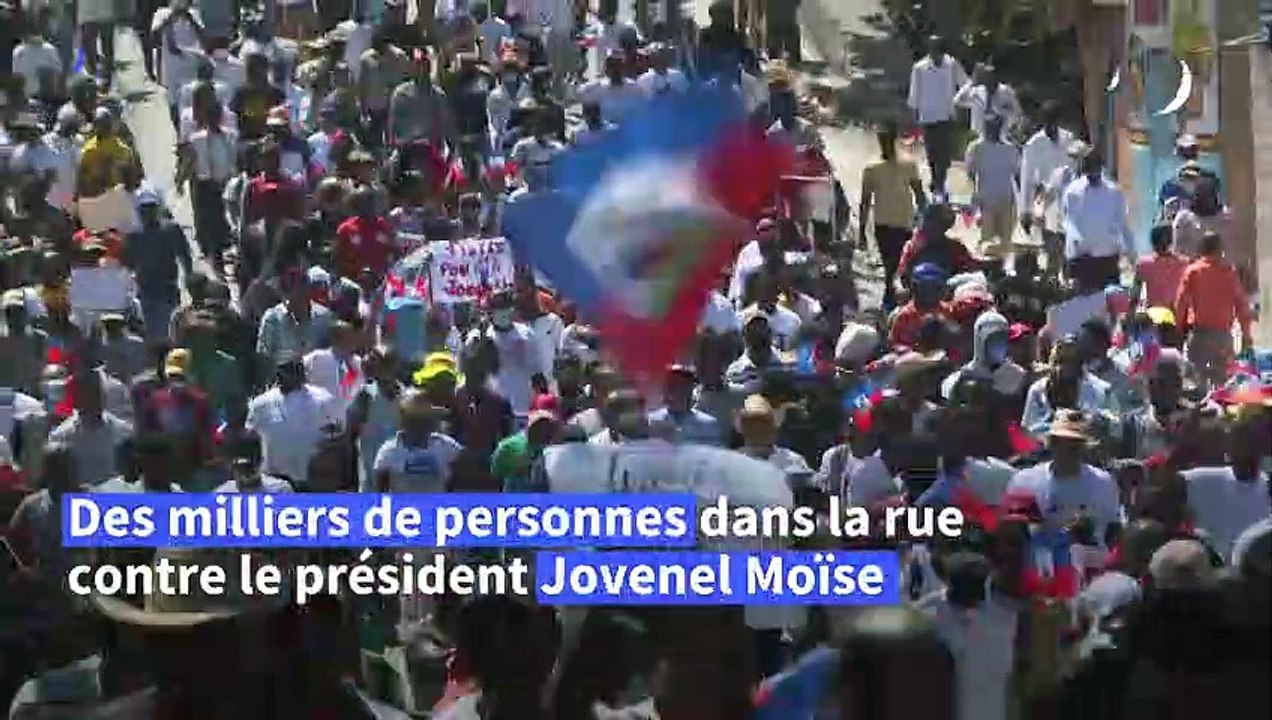 Haiti: des milliers de manifestants contre le président Moïse