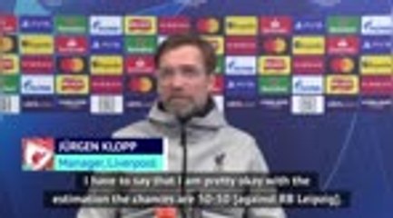 Klopp accepts Leipzig tie is '50-50' prospect