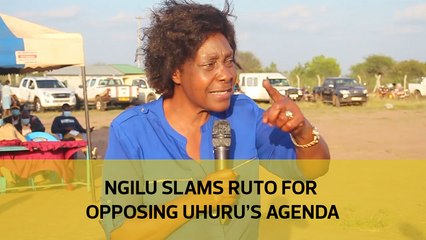 Ngilu slams Ruto for opposing Uhuru's agenda