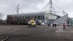 Air Ambulance at Deepdale Stadium in Preston