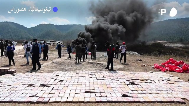 هندوراس تتلف طنًا ونص الطن من الكوكايين