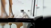 Kar yolları kapadı, mahsur kalan hasta böyle kurtarıldı