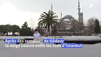 Istanbul se réveille sous un manteau de neige