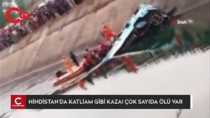 Hindistan’da yolcu otobüsü kanala düştü: 40 kişi hayatını kaybetti