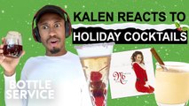 Kalen Allen Reacts To 3 Holiday Cocktails | Bottle Service | Food & Wine