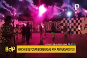 Alianza Lima: hinchas celebran aniversario 120 con fuegos artificiales