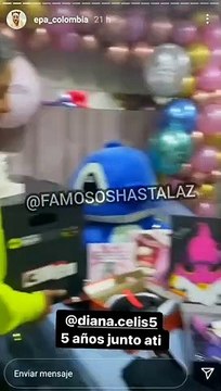 La gran sorpresa que le dio 'Epa Colombia' a su novia Diana Celis