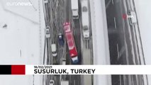 Schneechaos in der Türkei