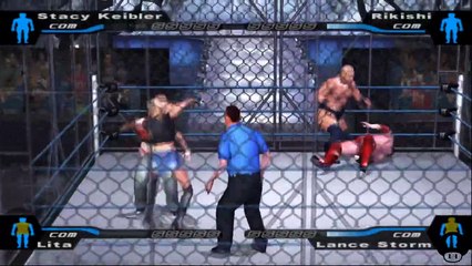 Here Comes the Pain Stacy Keibler vs Rikishi vs Lita vs Lance Storm