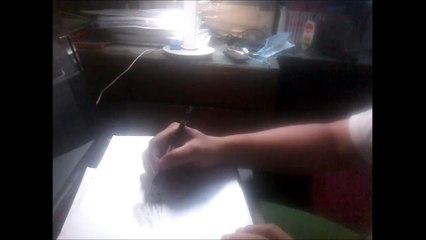 VLOG# 017: RANDOM SKETCH FROM IMAGINATION: TREE ON A CLIFF