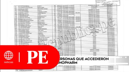 La lista de las 487 personas que accedieron a las vacunas de Sinopharm | Primera Edición