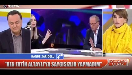 Hande Sarıoğlu: Fatih Altaylı bana 'öyle poponu sallarsan böyle gidersin' dedi