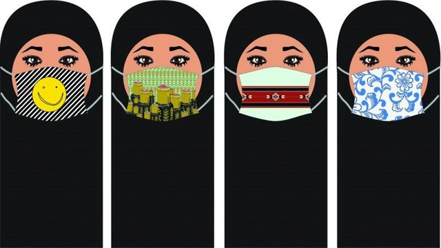 المصممة الإماراتية فاطمة الملا تصنع كمامات مستوحاة من روح الهوية الإماراتية