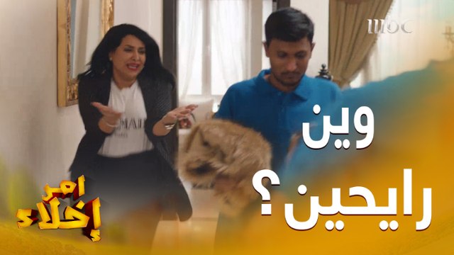 كل أموالهم اتصادرت وهي بتبكي وتصرخ على باروكة شعرها والفرو الطبيعي رد فعل فعل الزوج مو متوقع ... الوضع صار كلش كوميدي
