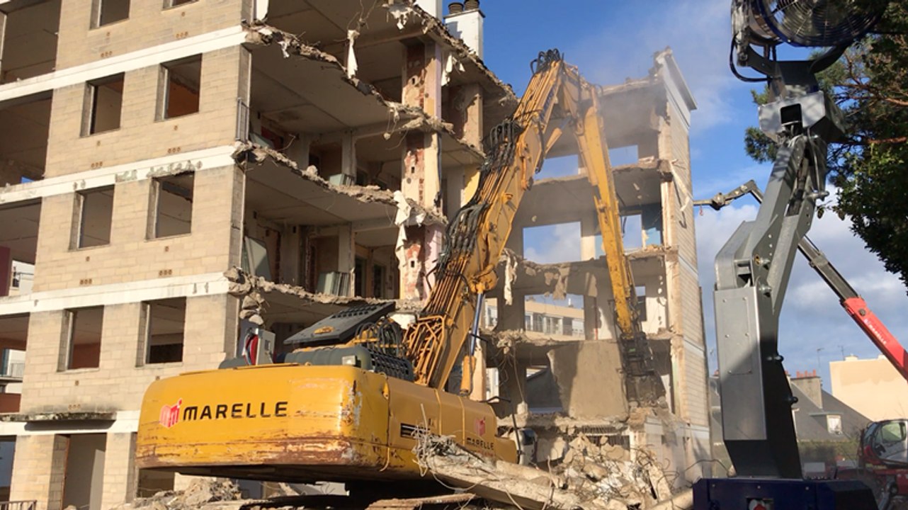 Démolition d’un vieil immeuble