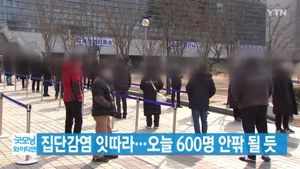 [YTN 실시간뉴스] 집단감염 잇따라...오늘 600명 안팎 될 듯 / YTN