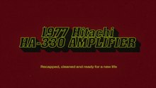 1977 Hitachi HA-330 Vintage Amplifier Restoration | Retro Repair Guy Episode 2