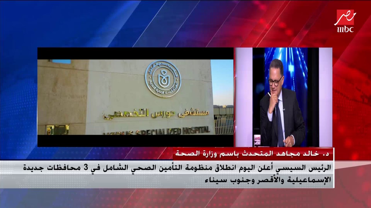د.خالد مجاهد يوضح أهمية المبادرات الصحية في مواجهة جائحة كورونا بمصر
