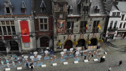 La ville de Binche privée de son carnaval - Drone, Belga