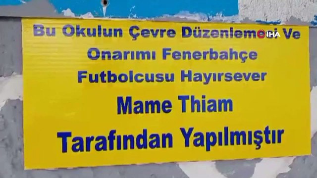 Thiam'ın yenilettiği okulda yüzler gülüyor