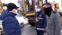 Başkan Orkan, karla mücadele çalışmalarını yerinde inceledi