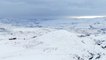Snow coats the hills of Idaho