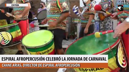 Espiral Afropercusión celebró la jornada de Carnaval a puro ritmo a través de las redes sociales