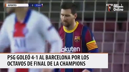 Psg goleó 4-1 al barcelona por los octavos de final de la champions