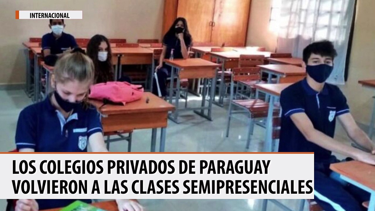 Los colegios privados de Paraguay volvieron ayer a las clases semipresenciales