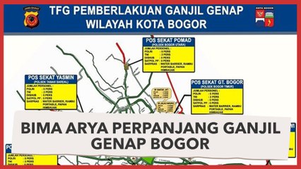 Bima Arya Perpanjang Ganjil Genap Bogor