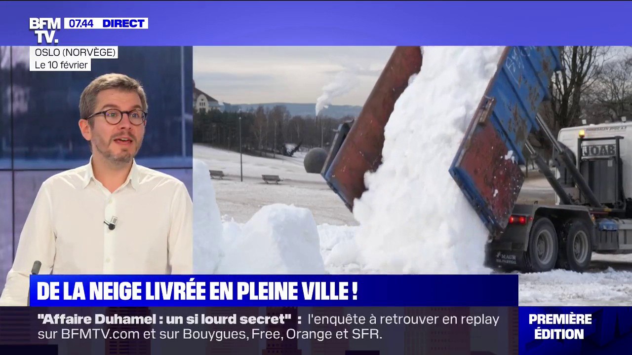 À Oslo, on déplace la neige des montagnes pour skier en ville