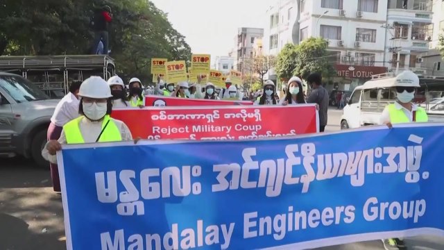 [취재N팩트] 미얀마 시위 12일째...공무원들 불복종 운동 / YTN